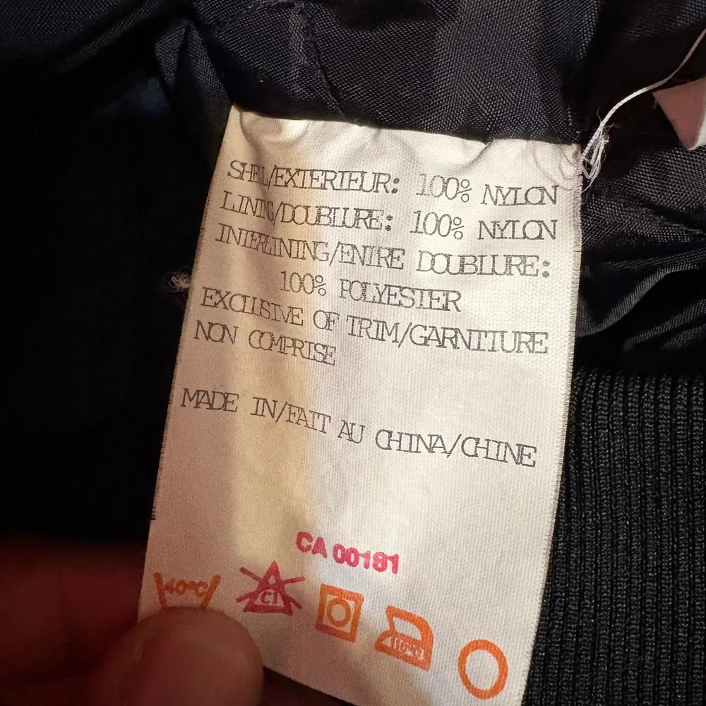 Vintage 90s Polaris L.E. Club Bomber Jacket Purple Black White Mens‎ M/M - Picture 8 of 8